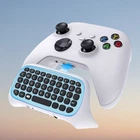 Клавиатура для геймпада PS5 DualSense Bluetooth chatpad с динамиком и аудио разъемом 3.5 мм белый