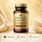 Вітамін D3 для здоров'я кісток і імунітету Vitamin D3 (Cholecalciferol) 125 mcg (5,000 IU) - 60 vcaps