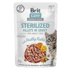 Вологий корм Brit Care Sterilised Fillets In Gravy with Healthy Rabbit 85 г