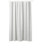 Шторка для душу IKEA NORDRONN, 180x200 см, біла, 506.263.87