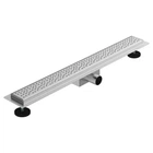 Трап лінійний ASG з сухим затвором 01E INOX SS304L DRY 800х70 решітка пряма лінія