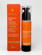 Сонцезахисний крем для обличчя зволожуючий з SPF 50 Soika SunProtect 50 мл