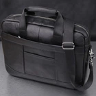 Деловой портфель для мужчин из натуральной кожи Vintage 23039 Черный