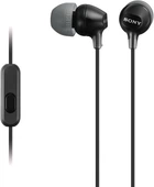 Наушники с микрофоном Sony MDR-EX15AP вакуумные Mini Jack 3.5 мм 1.2 м Черные (MDREX15APB.CE7)