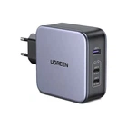 Зарядний пристрій Ugreen 3xUSB 140W (2хUSB-C+USB-A) Gan CD289 with C to C Cable 1.5m (90549)