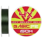 Шнур Select Basic PE 150m (темно-зелений) #1.5/0.18mm 22lb/9.9kg