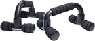 Упори для віджимань EasyFit PushMax EF-1369 розбірний тренажер для віджимань від підлоги Чорні (56003565)