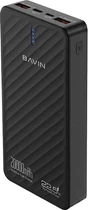 УМБ повербанк Bavin PC1191 20000mAh 22.5W PD/IQ/QC2.0-3.0/Qi Black (Y-PC1191-BK)