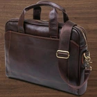 Мужская кожаная сумка-портфель Vintage 20679 Коричневый