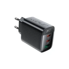 Зарядний пристрій Acefast 2xUSB-C + 1xUSB 67W GaN black (6974316284048) Acefast 6974316284048 1071589
