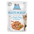 Вологий корм Brit Care Adult Fillets in Jelly with Turkey&Shrimps 85 г
