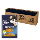 Вологий корм Felix Fantastic з куркою у желе 85 г