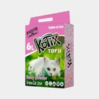 Наповнювач для котячого туалету KOTIX TOFU Baby Powder, комкуючий, з ароматом дитячої присипки, 2.55 кг (6 л)