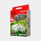 Наповнювач для котячого туалету KOTIX TOFU беза запаху, комкуючий, 2.55 кг (6 л)
