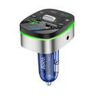 Адаптер автомобільний HOCO Crystal transparent car BT FM transmitter E71 сіро прозорий