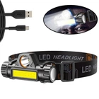 Налобний USB ліхтар Bailong BL-8101 XPE+COB