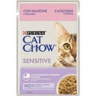 Влажный корм Purina Cat Chow Sensitive с лососем и цукини 85 г