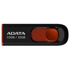 USB флеш накопитель ADATA 32Gb C008 black+red (AC008-32G-RKD)