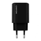 Мережевий зарядний пристрій Canyon OnCharge 250 25W 1xPD 1xQC EU Black (CNE-CHA250-31)