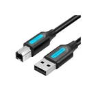 Кабель для принтера USB 2.0 AM/BM 2.0m 480Mbps PVC black Vention (COQBH) (355853)