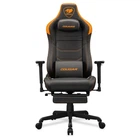 Кресло игровое Cougar ARMOR EVO S геймерское, дышащая экокожа, стальной каркас, черный с оранжевым