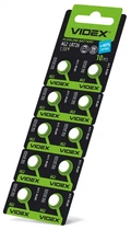 Батарейка Videx AG2/LR726, лужна, 1.5 V, блістер 10 шт