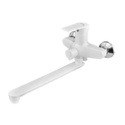 Змішувач для ванни PLAMIX OSCAR-006 EURO WHITE (без шланга та лійки) (Колір білий) (PM0599)