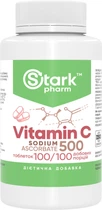 Вітамін C (аскорбат натрію) Stark Pharm Vitamin C Sodium Ascorbate 500 мг 100 таблеток (3365) (4829888053146)