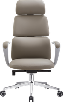 Кресло офисное эргономичное OfficePro Delicate OC690BE Beige PVC экокожа мягкие подлокотники подголовник самоадаптивный механизм наклон до 160° газлифт 3 класс до 110 кг рост до 185 см (OC690BE)