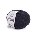 Пряжа YarnArt Jeans для в'язання 50г чорний №53 (11605053)