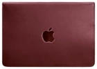 Кожаный чехол-конверт на магнитах для MacBook 15 дюйм, бордовый, натуральная кожа Crazy Horse, ручная работа, 38×25,5 см 58672