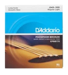 Струны для акустической бас-гитары D'Addario EPBB170 ACOUSTIC BASS PHOSPHOR BRONZE LIGHT 4-STRING (45-100)