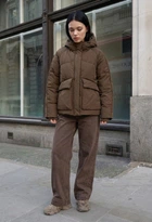 Женская демисезонная куртка стаф каштановая Staff wr brown S (403817)