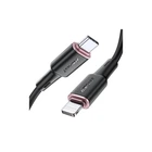 Дата кабель USB-C to Lightning 1.2m 3A 20W silicon black Acefast (6974316280644)