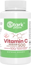 Аскорбат натрію, вітамін C Stark Pharm Vitamin C Sodium Ascorbate 500 мг 100 таблеток (3365)