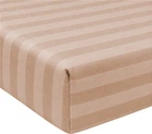 Простирадло на резинці MirSon двоспальне 140x200+25 см 30-0004 Cream Satin Stripe (2200005248881)