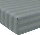Простирадло на резинці MirSon полуторне 90x190+25 см 30-0010 Light Gray Satin Stripe (2200005251515)