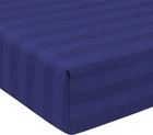 Простирадло на резинці MirSon двоспальне 180x190+25 см 30-0020 Smoky Blue Satin Stripe (2200005255667)