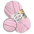 Alize Softy Mega, Розовый зефир №31 - плюшевая толстая пряжа, 100г/70м, Ализе Софти Мега для вязания пледов, игрушек, детской одежды