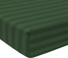 Простирадло на резинці MirSon двоспальне 180x190+25 см Stripe 17-0612 Emerald Бязь (2200008201920)