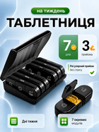 Органайзер для таблеток на 7 дней Черный (TABL-BLACK)