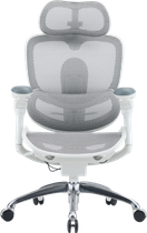 Кресло офисное эргономичное Sihoo DORO C300 PRO V2 White сетчатое 8D подлокотники 3D подголовник поясничная поддержка газлифт 4 класс алюминиевая основа до 150 кг рост до 190 см (C300-PRO-V2-B102)