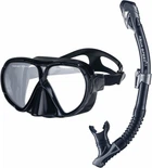 Набор маска и трубка Aqua Speed VANUA + BORNEO 8235 черный Уни OSFM