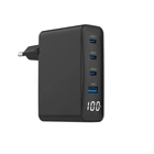 Мережевий зарядний пристрій Gembird 100W (TA-UC-PDQC100LCD-01-BK)
