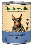 Влажный корм для собак Baskerville Ягненок и петух