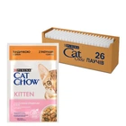Влажный корм Purina Cat Chow Kitten кусочки в желе с индейкой и цуккини 85 г