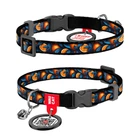 Ошейник для кошек Waudog Nylon Апельсины с QR паспортом/пластиковым фастексом XS 10 мм х 20-30 см (279-4054 Col)