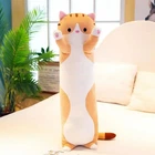 Мягкая детская игрушка Кот Батон 70 см Коричневый цвет Плюшевая игрушка подушка длинная