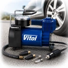 Автомобільний компрессор Vitol 150psi 15Amp 40л Автостоп прикурювач (K-52)