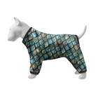Ветровка для собак WAUDOG Clothes, рисунок "Луска", S35, В 47-51 см, С 35-39 см